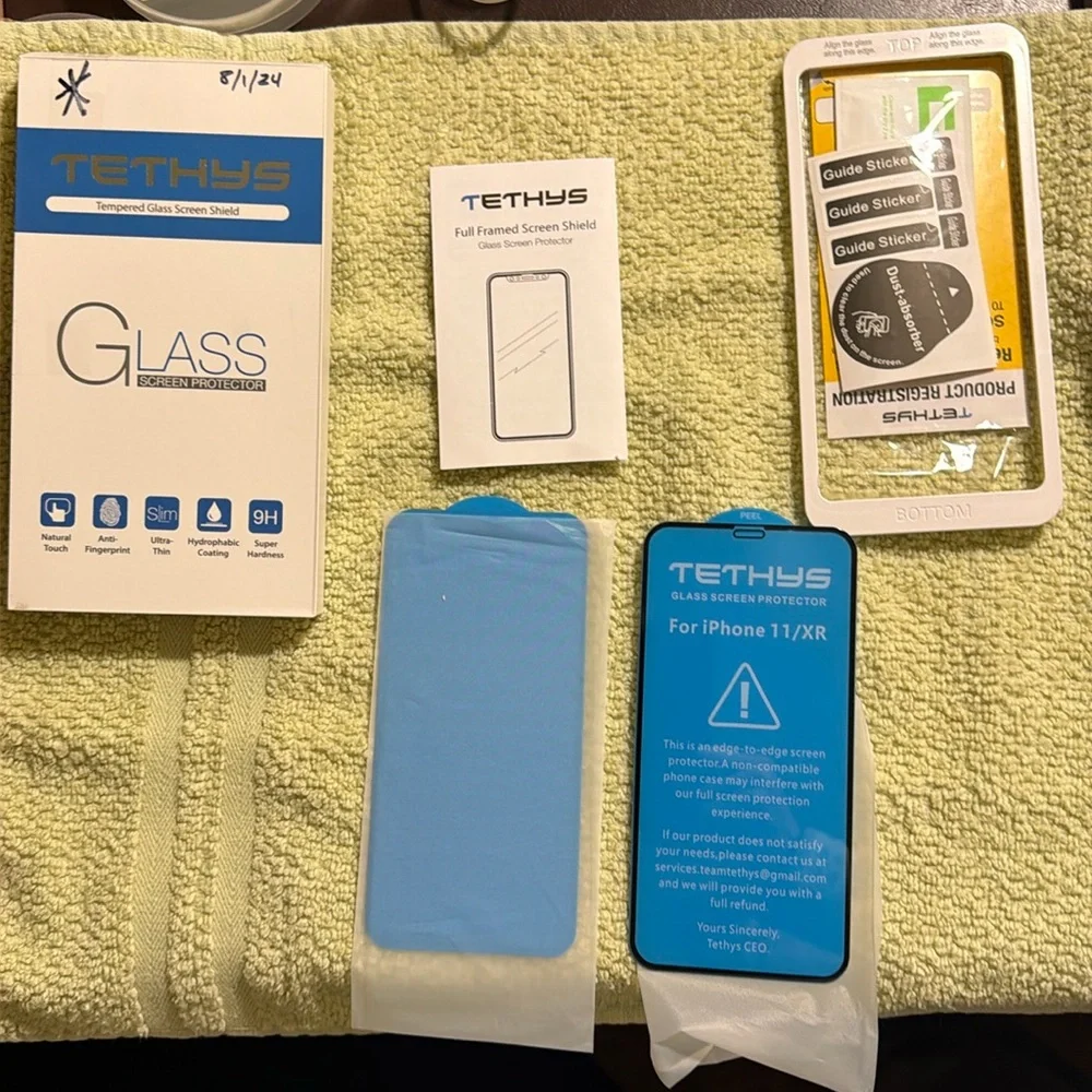 Tethys iPhone 11/XR Full Framed Glass Screen Protector * Qty. 2
